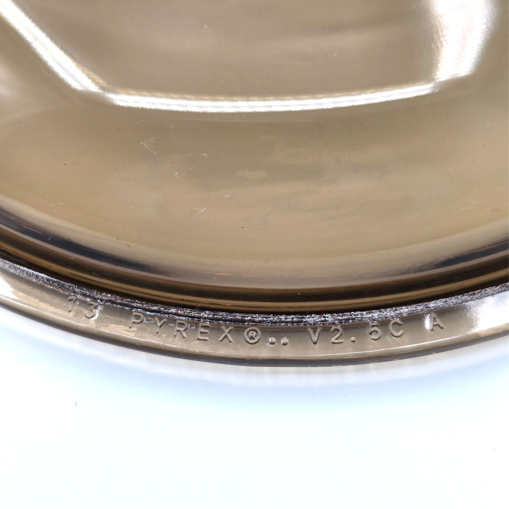 PYREX Vision Amber V2.5C Corning Replacement Lid Vintage