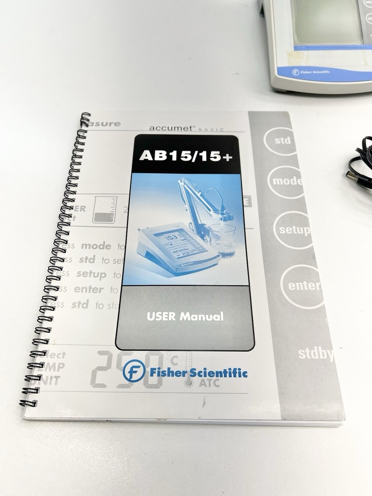 Fisher Scientific Accumet Basic AB15 PH Meter W/ Manual *TESTED*