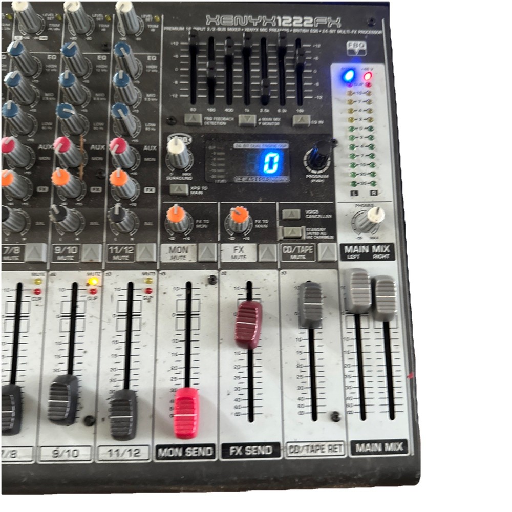 Behringer Xenyx1222FX Mixer. Powers On But Untested