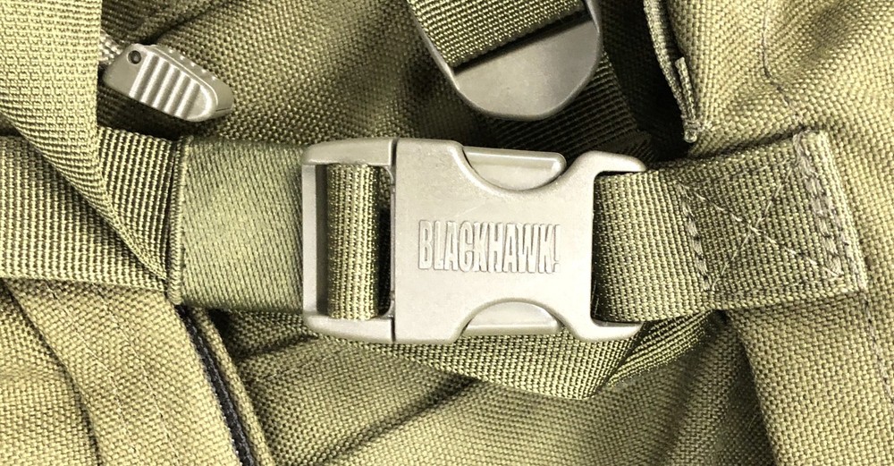 Blackhawk Green Rucksack With Frame And Straps, Compartments Tactical Bag