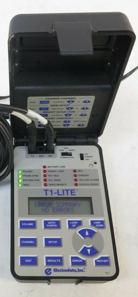 Electrodata T1-Lite Communication Test Set Line Tester W/ Accessories