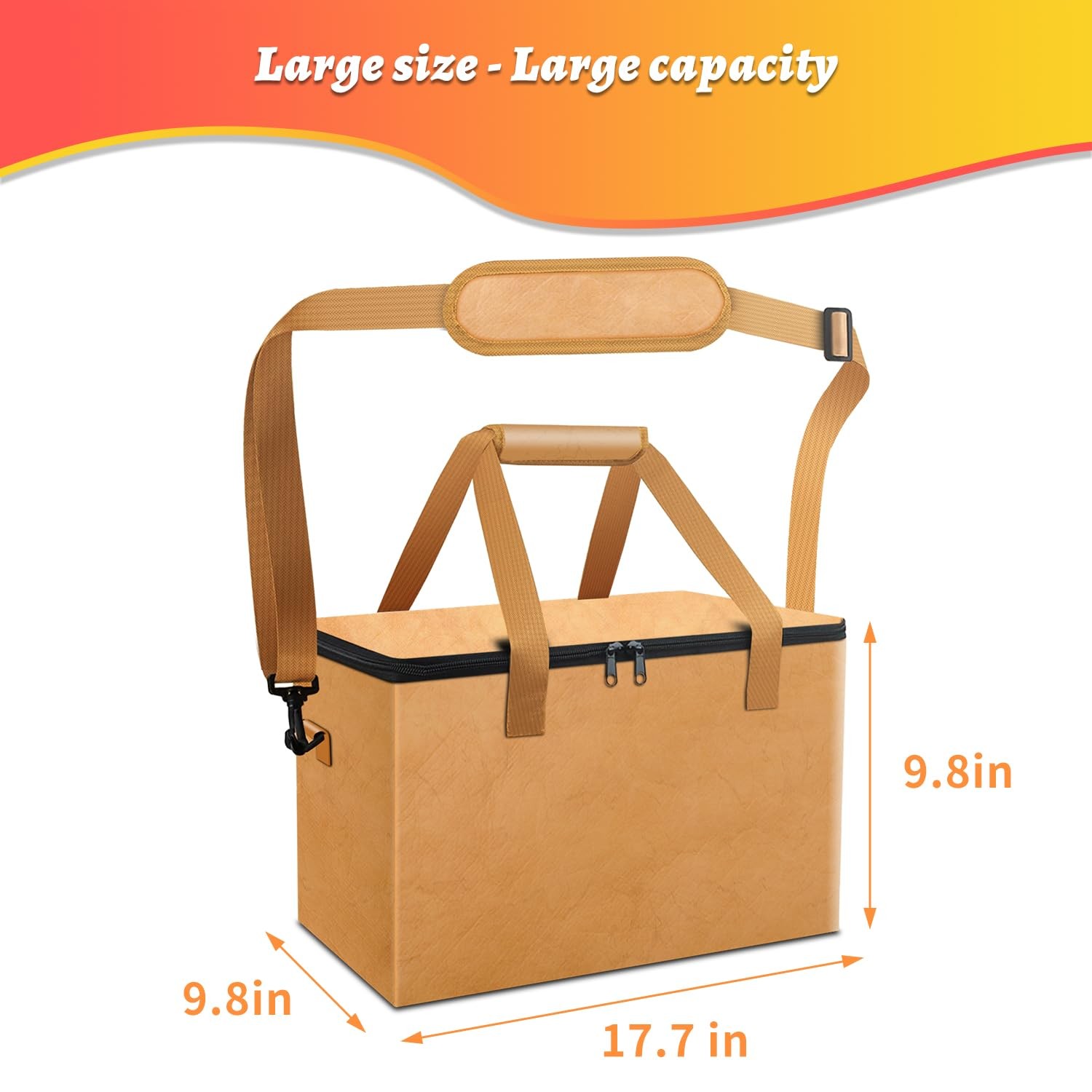 BBQ Blanket for Resting Meat, Insulated Smoker Grilling 15x9x9 inches, Brown