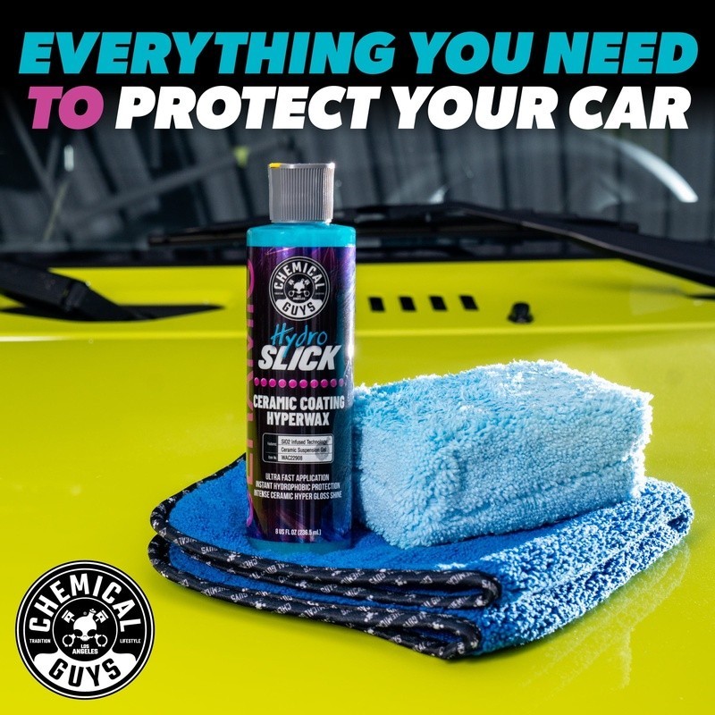 Hydroslick Ceramic Coating Kit Hyper Shine Easy Apply Water Beading Protection