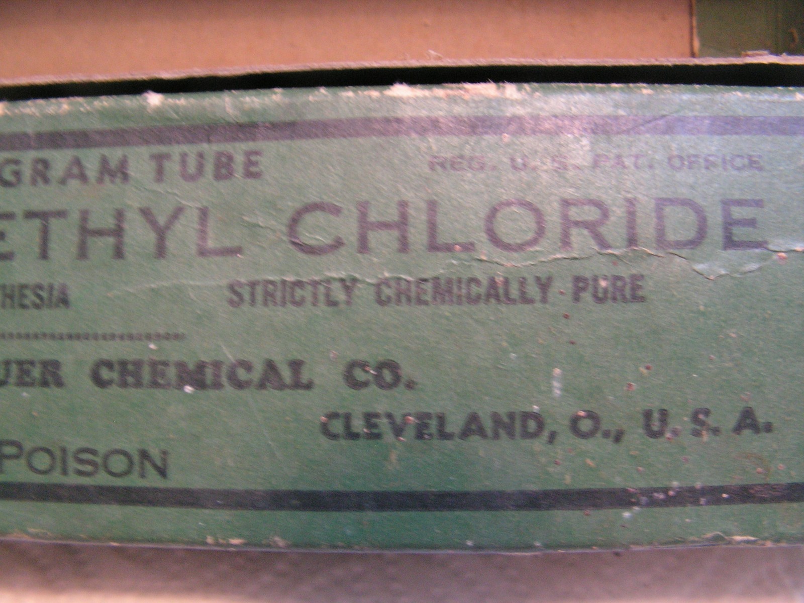 Vintage Gebauer's Ethyl Chloride 100g Tube In Box. TUBE VERY GOOD BOX WORN!