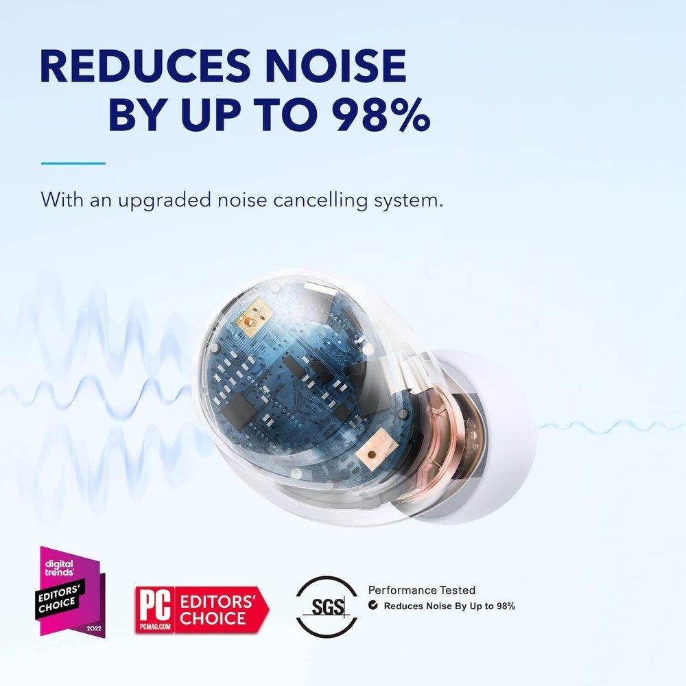 Soundcore Space A40 True Wireless Earbuds Auto-Adjustable Active Noise Cancell