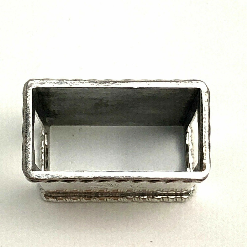 Friedman Silverplate Matchbox Case SILVERCO MARK Ermbossed Gryphon