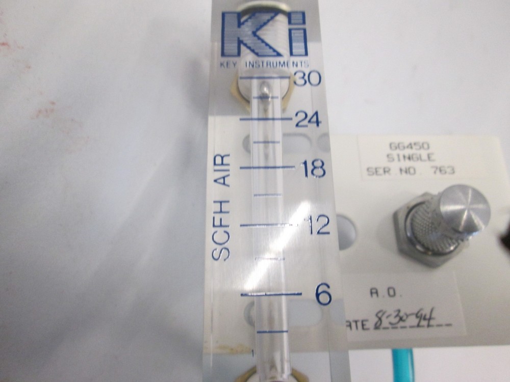 King Instruments, 0-30 SCFH Air, Flowmeter Assy, Used