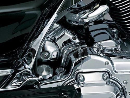 Chrome Cylinder Base Side Cover &Starter Cover Fit For Harley Touring 2007-2016