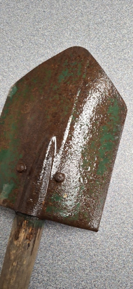 WW2 USMC M43 Entrenching Tool, Modified With Fixed Handle. Rare