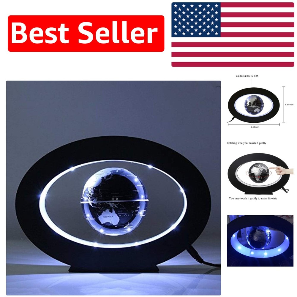 Stunning Magnetic Levitation Earth Globe with LED Lighting for Educational Use