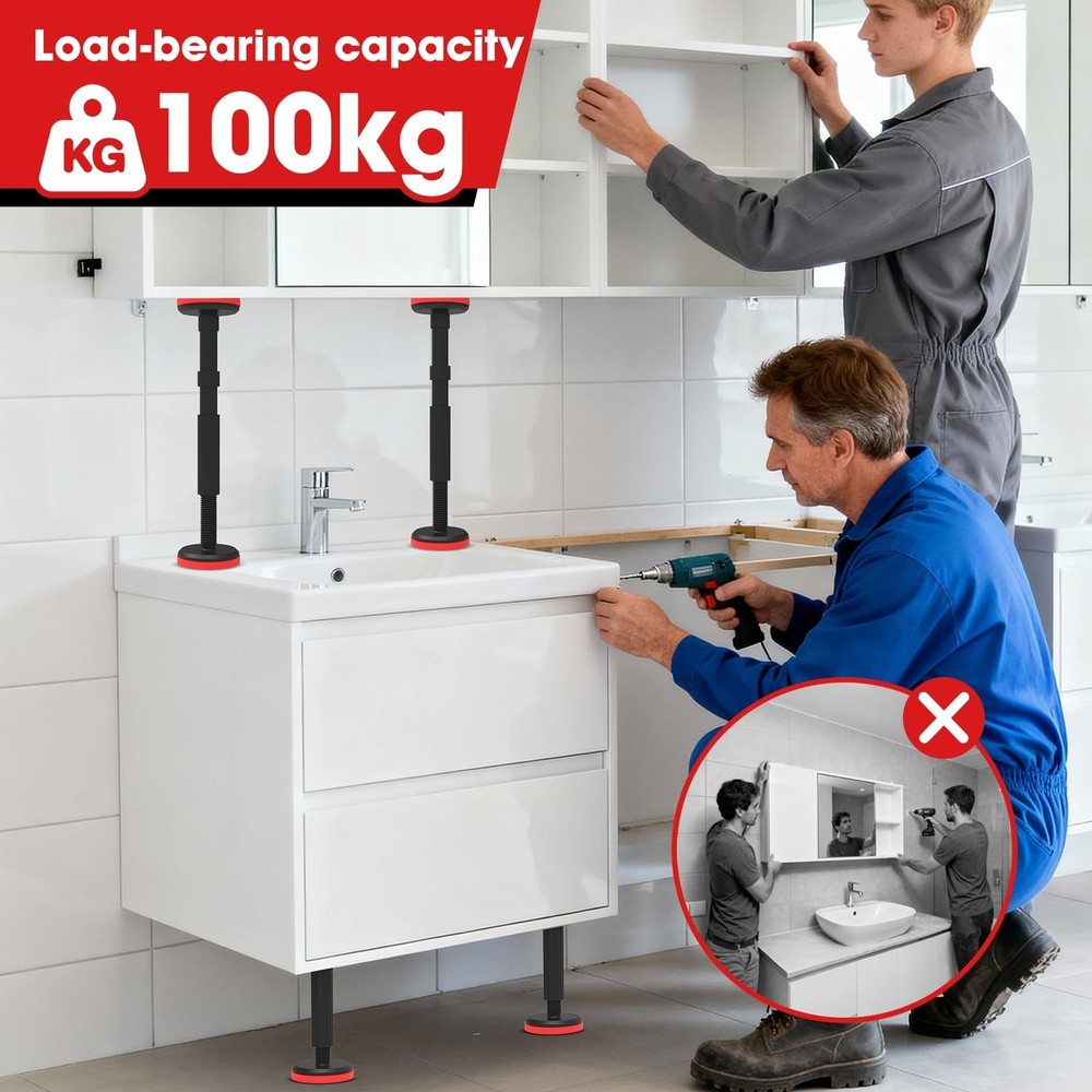 Adjustable Shelf Support Telescopic Pole - Heavy Duty Adjustable Support Pole...