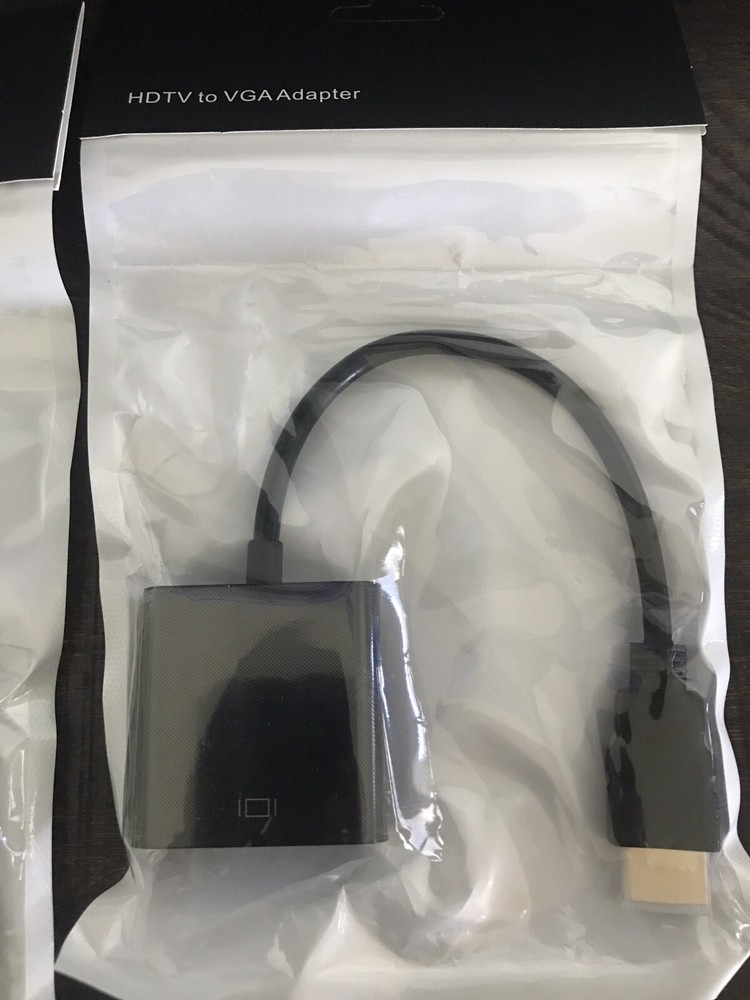 hdmi to vga adapter 2 Pack New