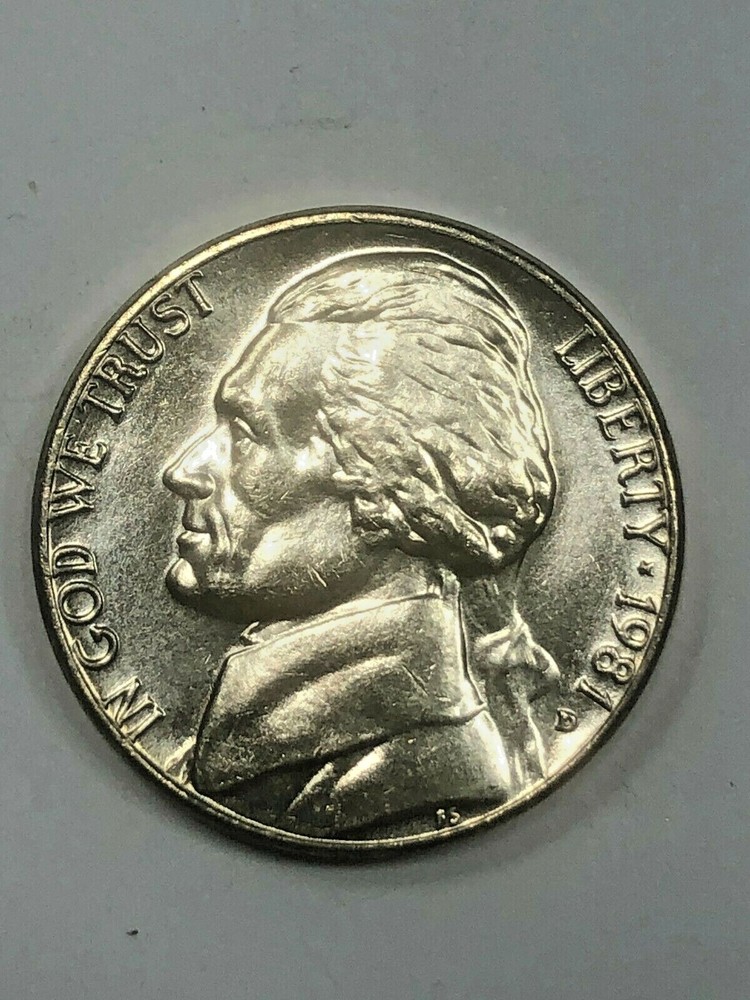 1981 P&D Set - Jefferson 5 cent - Uncirculated
