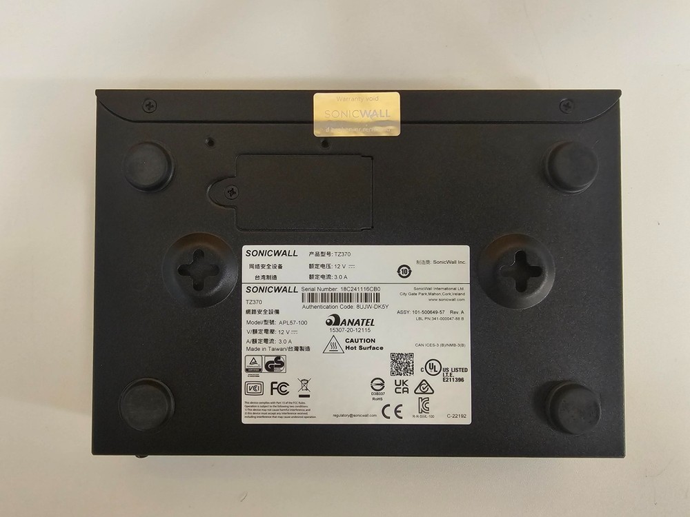 SonicWall TZ370 Network Security Appliance