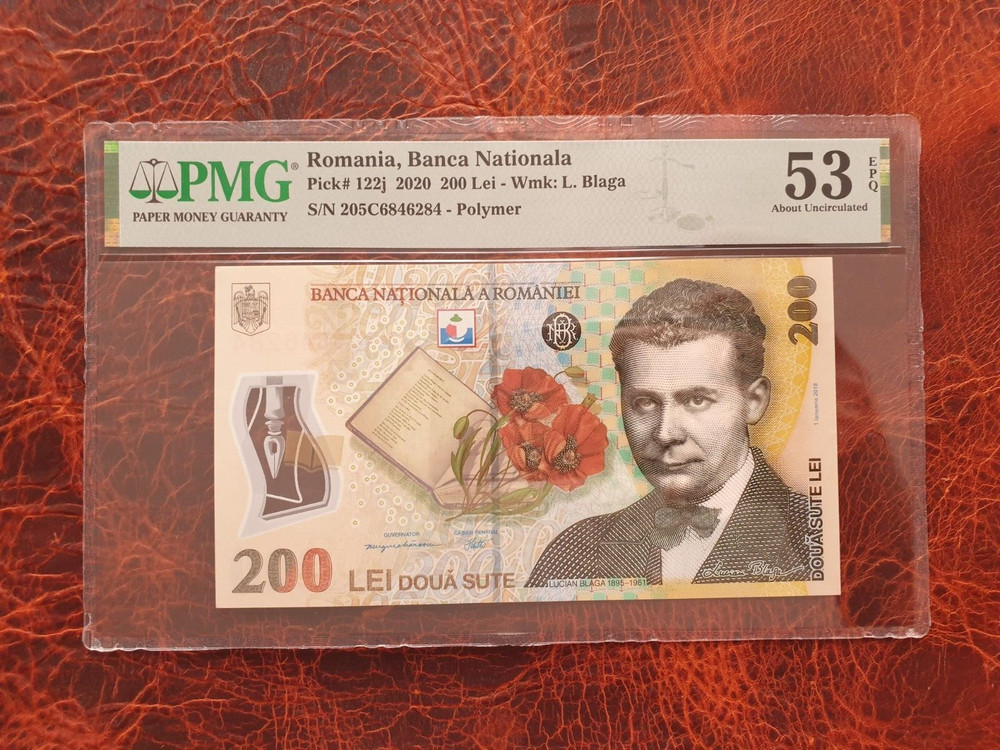 Romania 200 lei 2020 PMG banknote