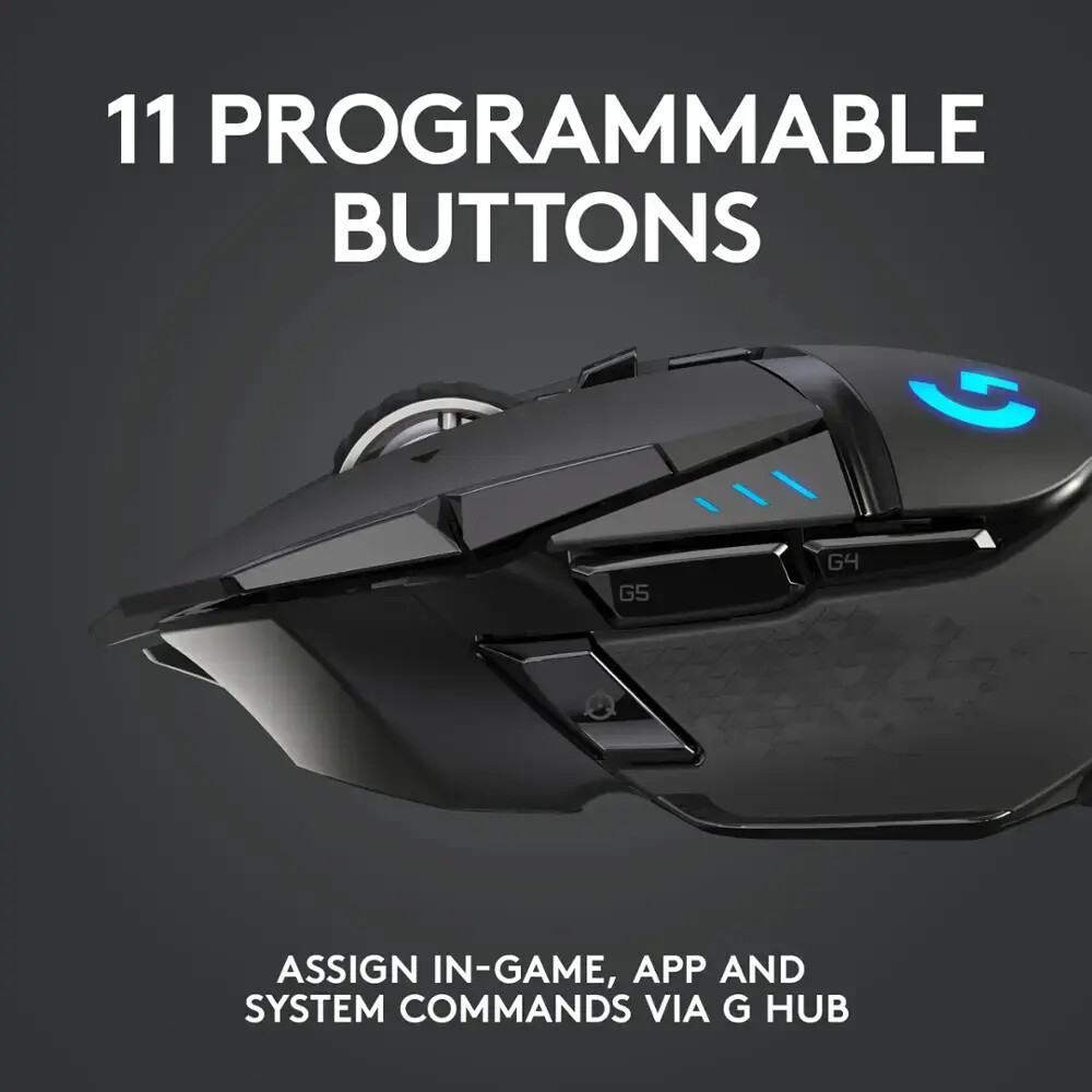 Logitech - G502 Lightspeed Wireless Optical Gaming Mouse with RGB Lighting