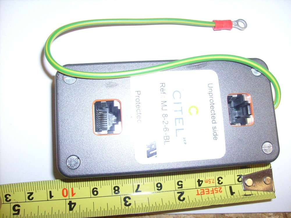 Citel MJ8-2-6-BL Ethernet Cable Line Surge Protector