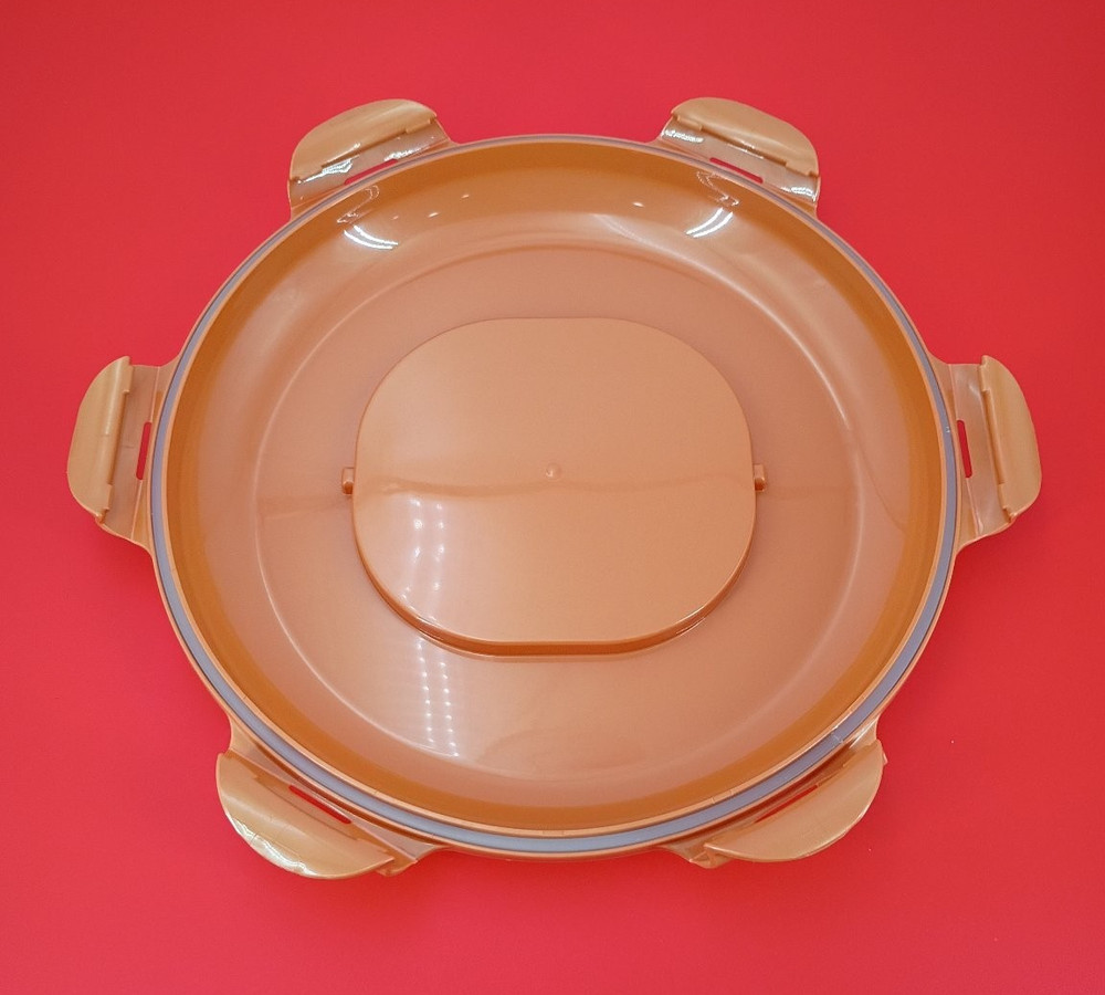 LocknLock Floral Pattern Plastic Microwave Oven Cookware 2.5qt