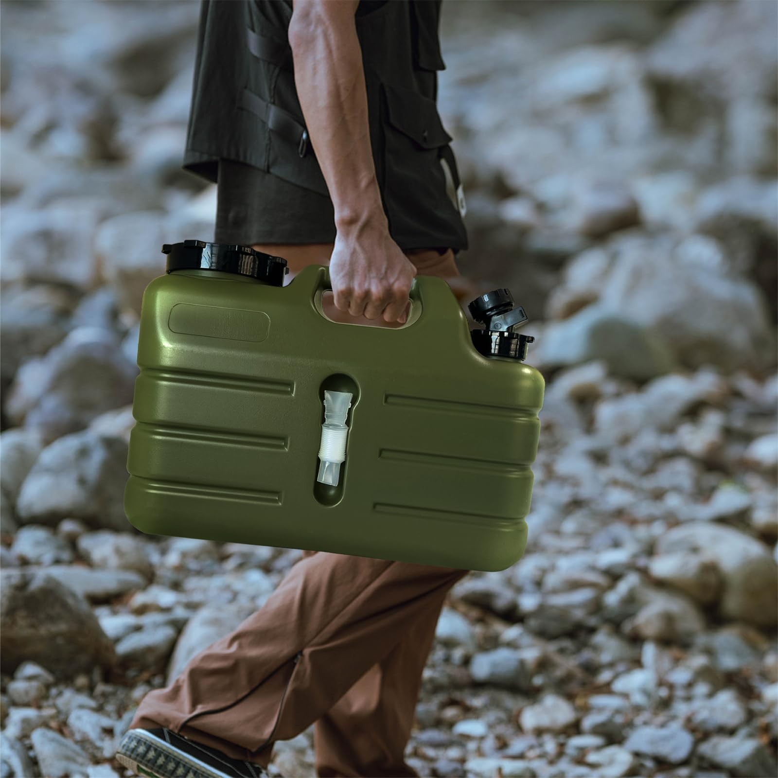 3 Gallon Water Container with Spigot, Portable Camping Water Jug, BPA Free Wa...