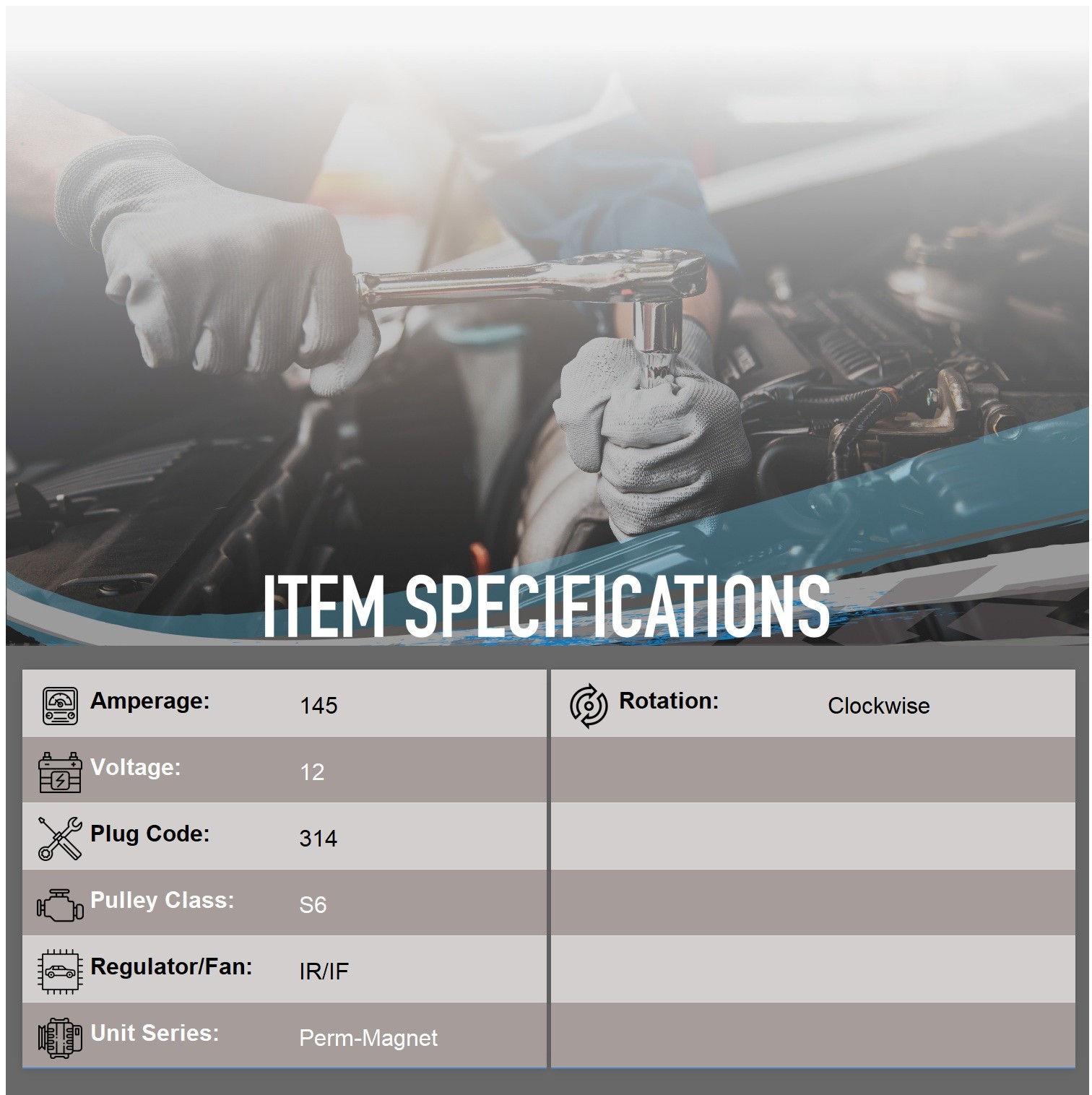 New Alternator For Silverado/Sierra V8 6.0L 364cid 2005 2006 2007