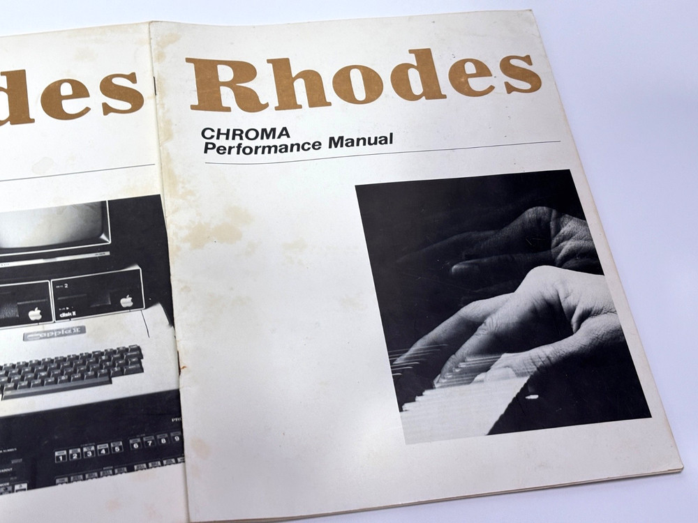 Vintage Rhodes Chroma Binder + Manuals – Programming, Interface & Performance