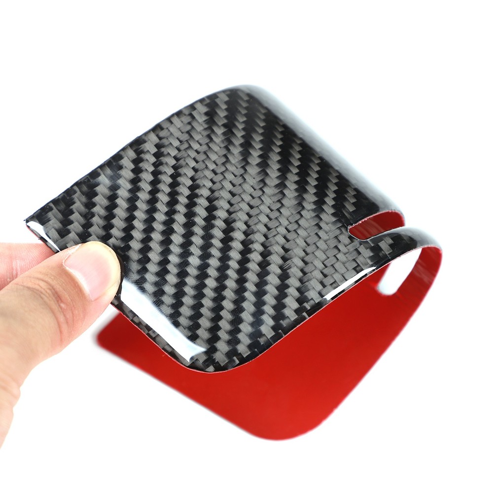 Soft Carbon Fiber Console Storage Box Panel Cover For BMW E81 E82 E87 E88 08-13