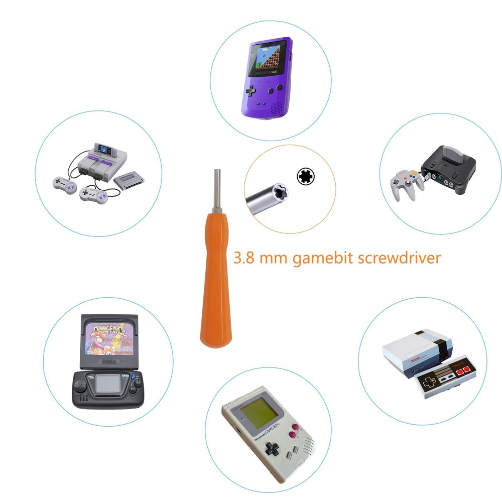 Gamebit Security Screwdriver, 4.5mm 3.8mm Gamebit Screwdriver Bit Set For Ope...