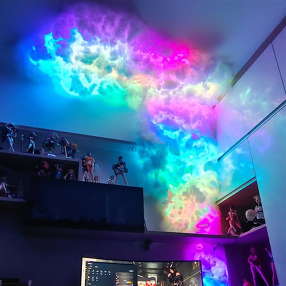 Sepco 3D Thundercloud Storm Ceiling Lights DIY Kit Music Sync Cotton White