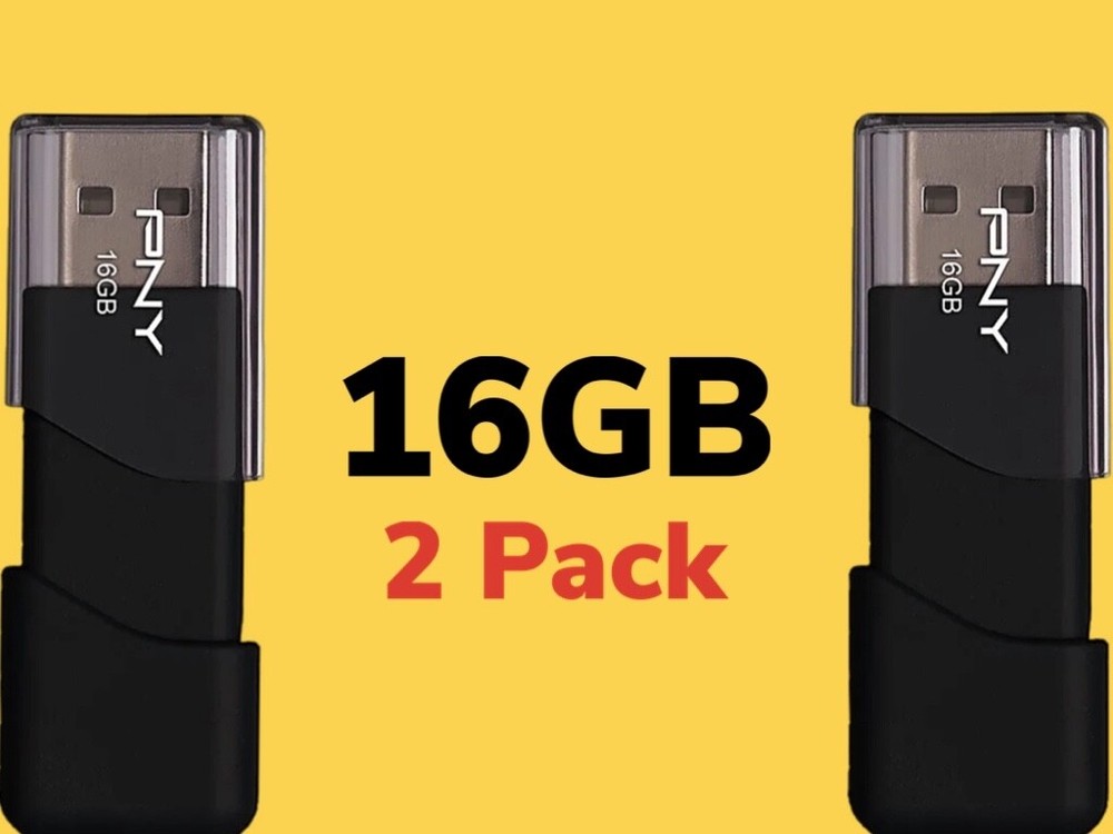 16gb PNY Attaché Flash Drive | 2 Pack