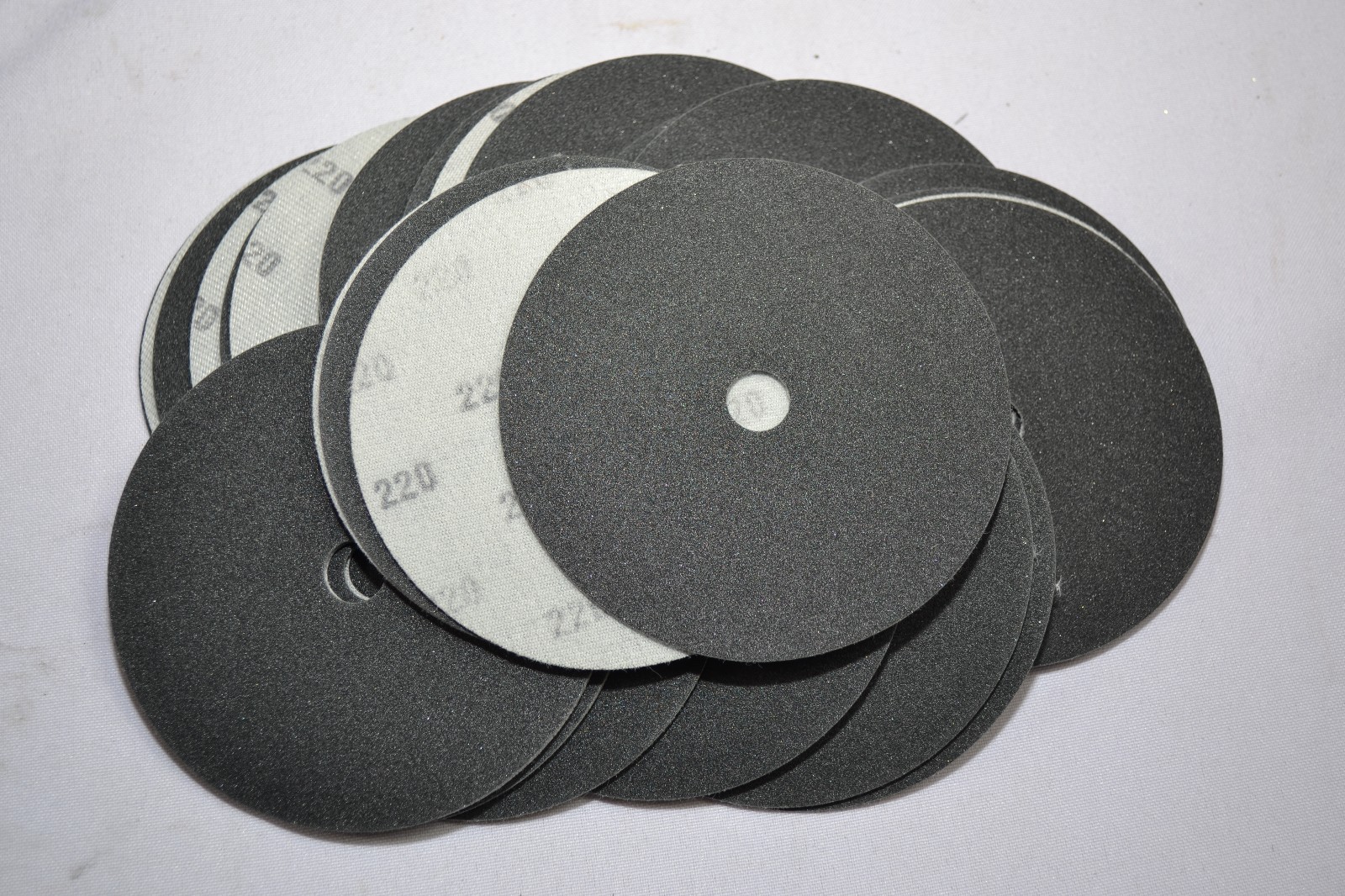 4 Inch 1 Sandpaper Disk 220 Grit H&L Hook & Loop Polishing Pad Sand Paper tool