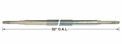 LEADSCREW MANUAL LONGITUDINAL  X AXES for a 42" TABLE BPORT MILLS W/2 KEYS 1179
