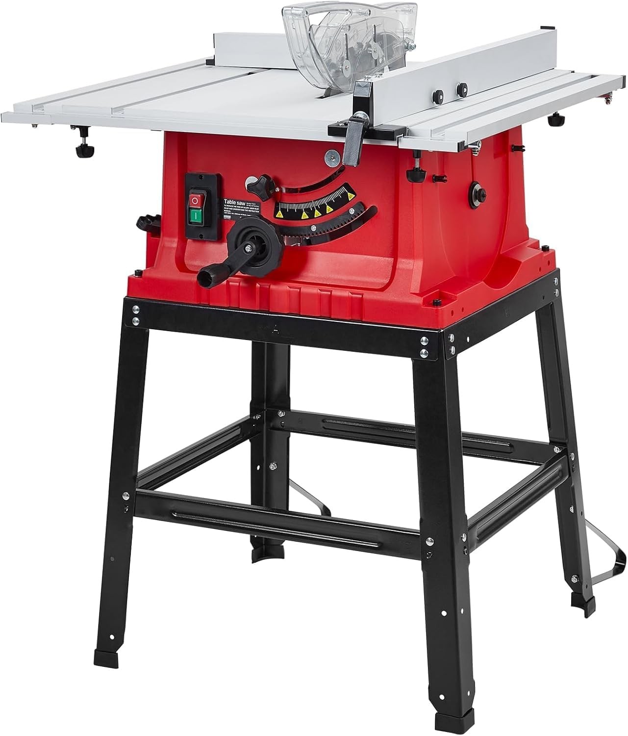 10" Table Saw Powerful Tablesaw With Stand & Protective Cover Tabletop Saw