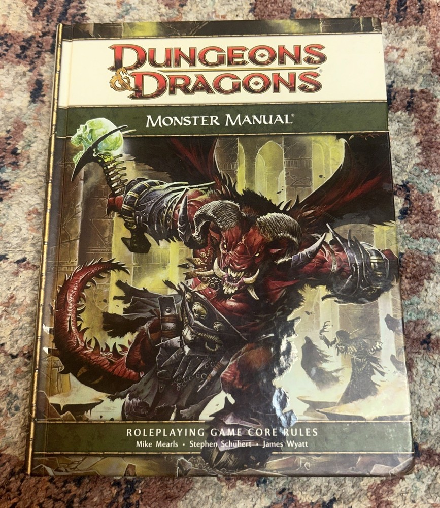 Monster Manual - Dungeons & Dragons Roleplaying 4th Edition / 4E