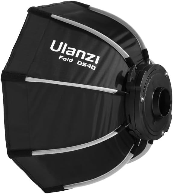 Ulanzi 40CM Mini Bowens Mount Octagon Softbox Octagonal Speedlite, Studio Flash