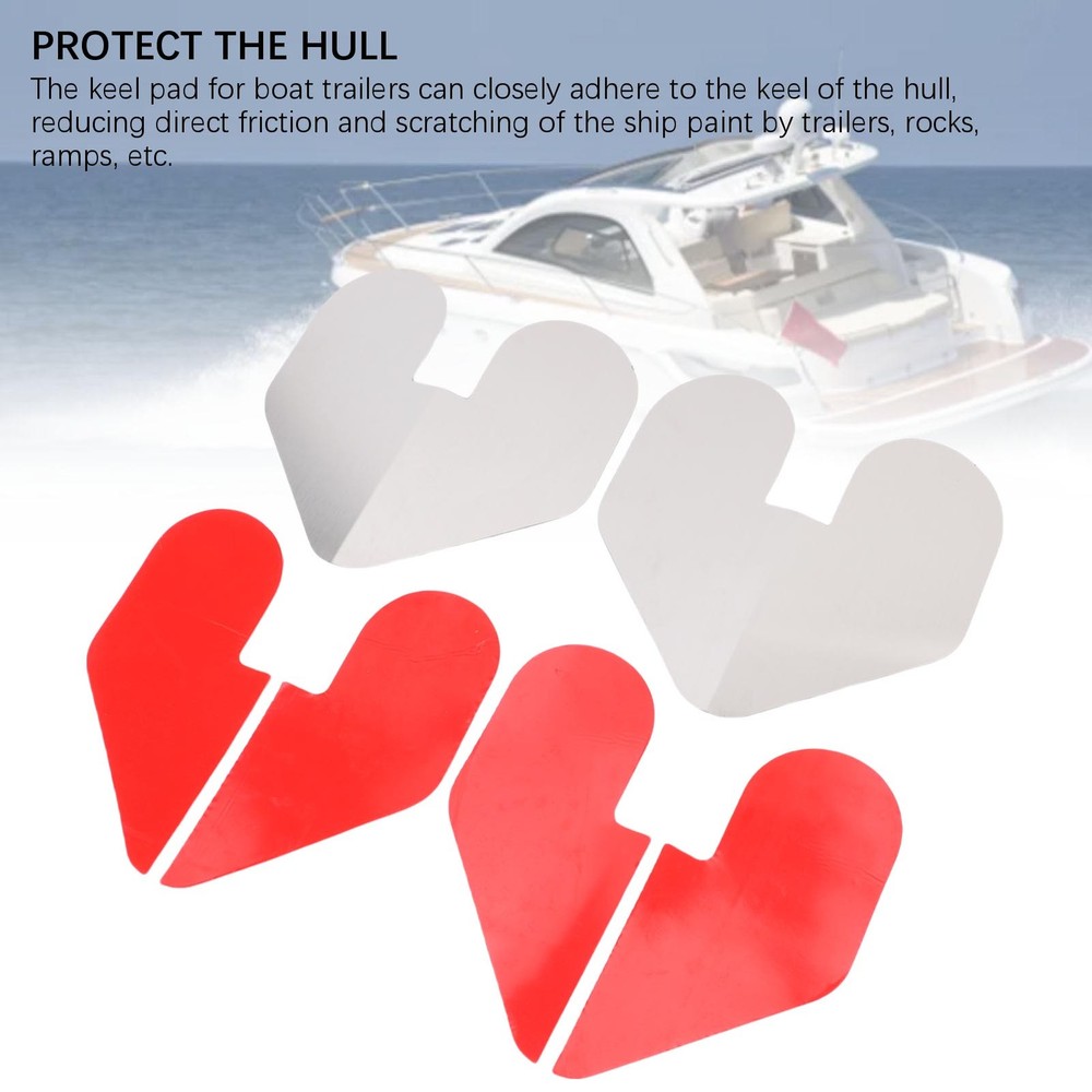 Bow Guard For Notched Keel Protector With Adhesive From Roller Trailer Scuffs