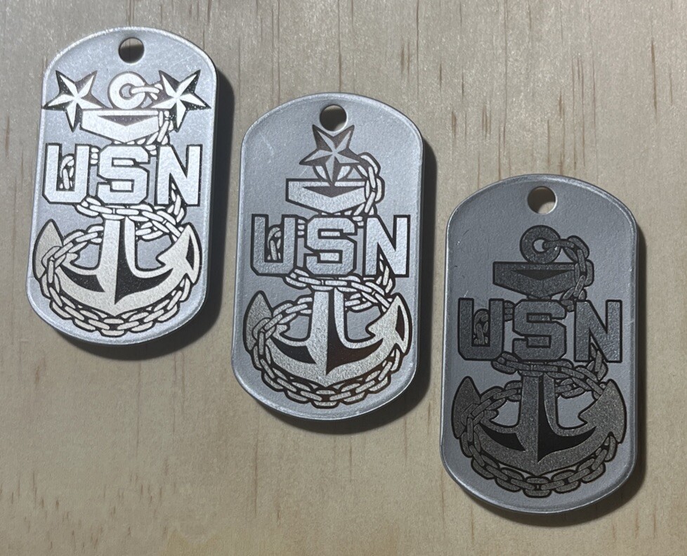 Navy Chiefs Dog Tag Set
