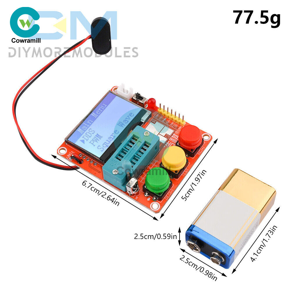 LCR-T4-MINI-Z LCD Transistor Tester Meter Diode Capacitance ESR Meter Servo test