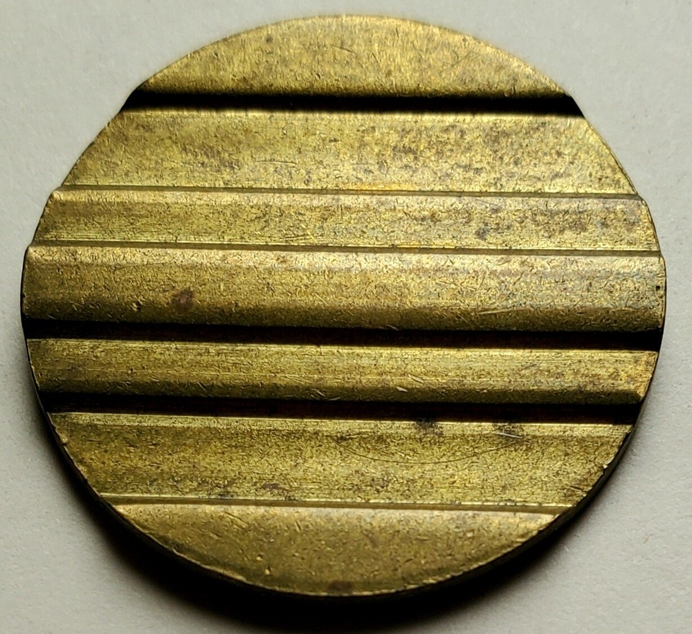 Major ERROR Blank Phone TOKEN: Unstruck - Blank Planchet - VINTAGE Error Foreign