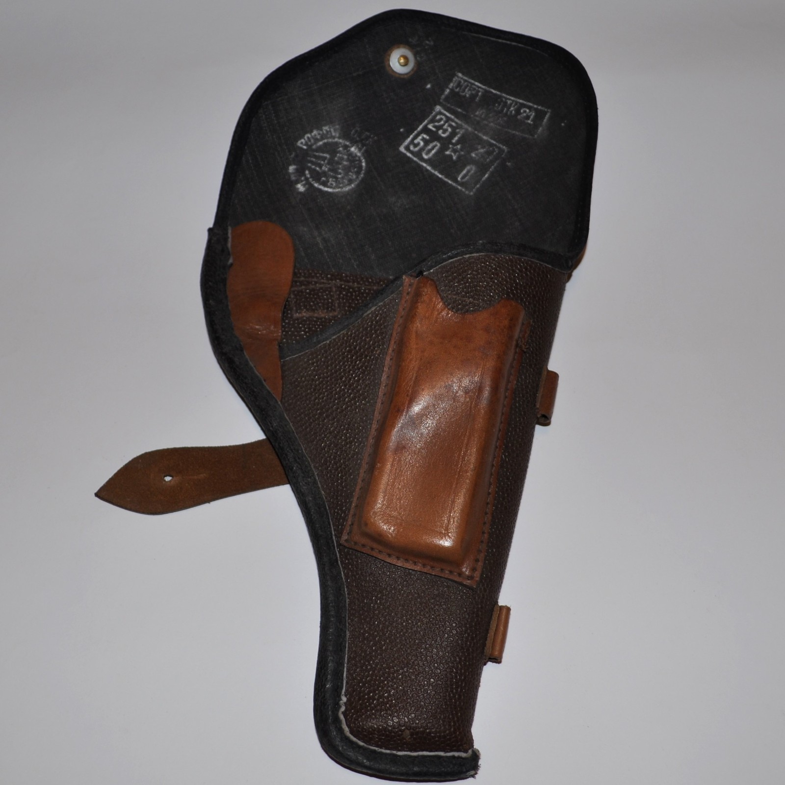 USSR Russian Soviet Tokarev TT-33 Holster Belt TT Pistol Tula Leather Kirza