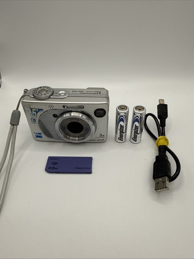 Sony Cyber-shot DSC-W1, CCD, Compact camera + 128MB MS *Please Read*
