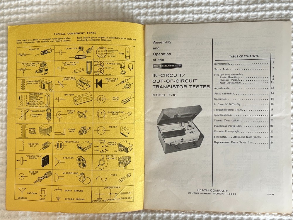Heathkit IT-18 Assembly & Operation Manual