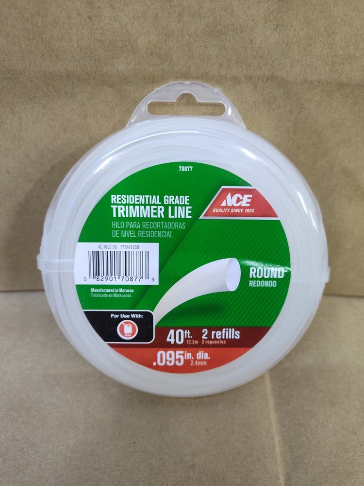 Ace .95 Trimmer Line 2 40' Refills 12 Pack