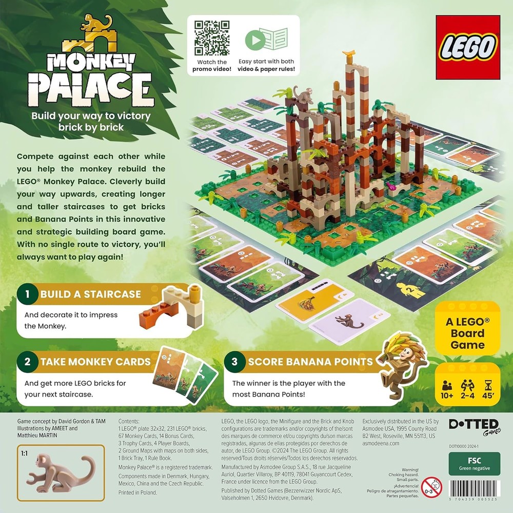Asmodee Lego Monkey Palace Game