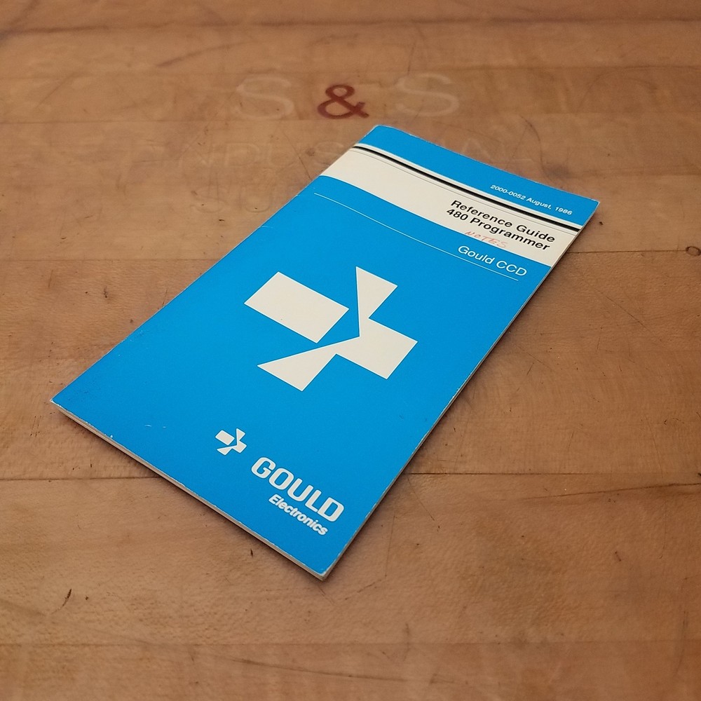 Gould 2000-0052 480 Programmer reference guide - USED