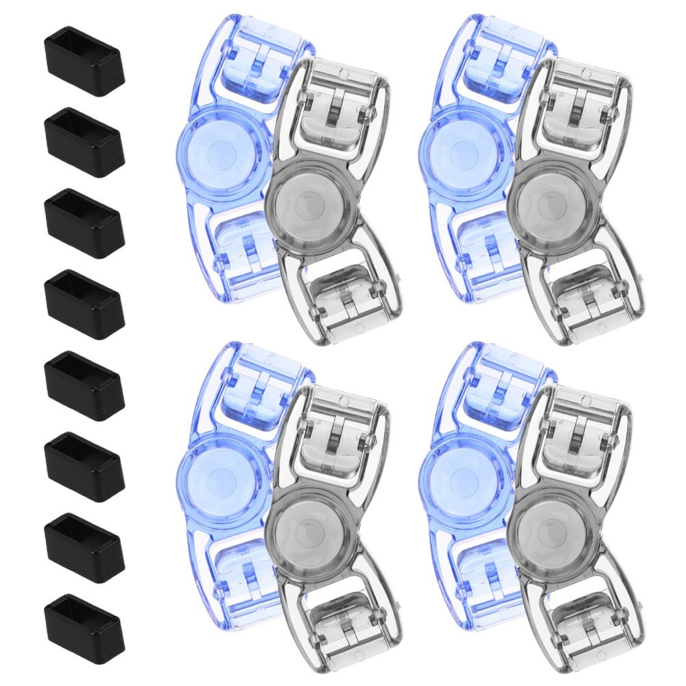 8 Pcs Swim Goggle Buckle Replacement Clips Plastic Quick Release Strap Connector