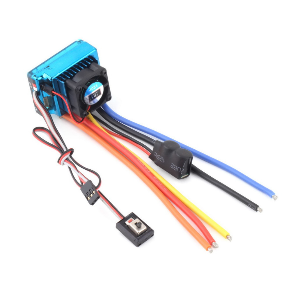 120A Sensored Brushless ESC Speed Controller for RC Car Crawler