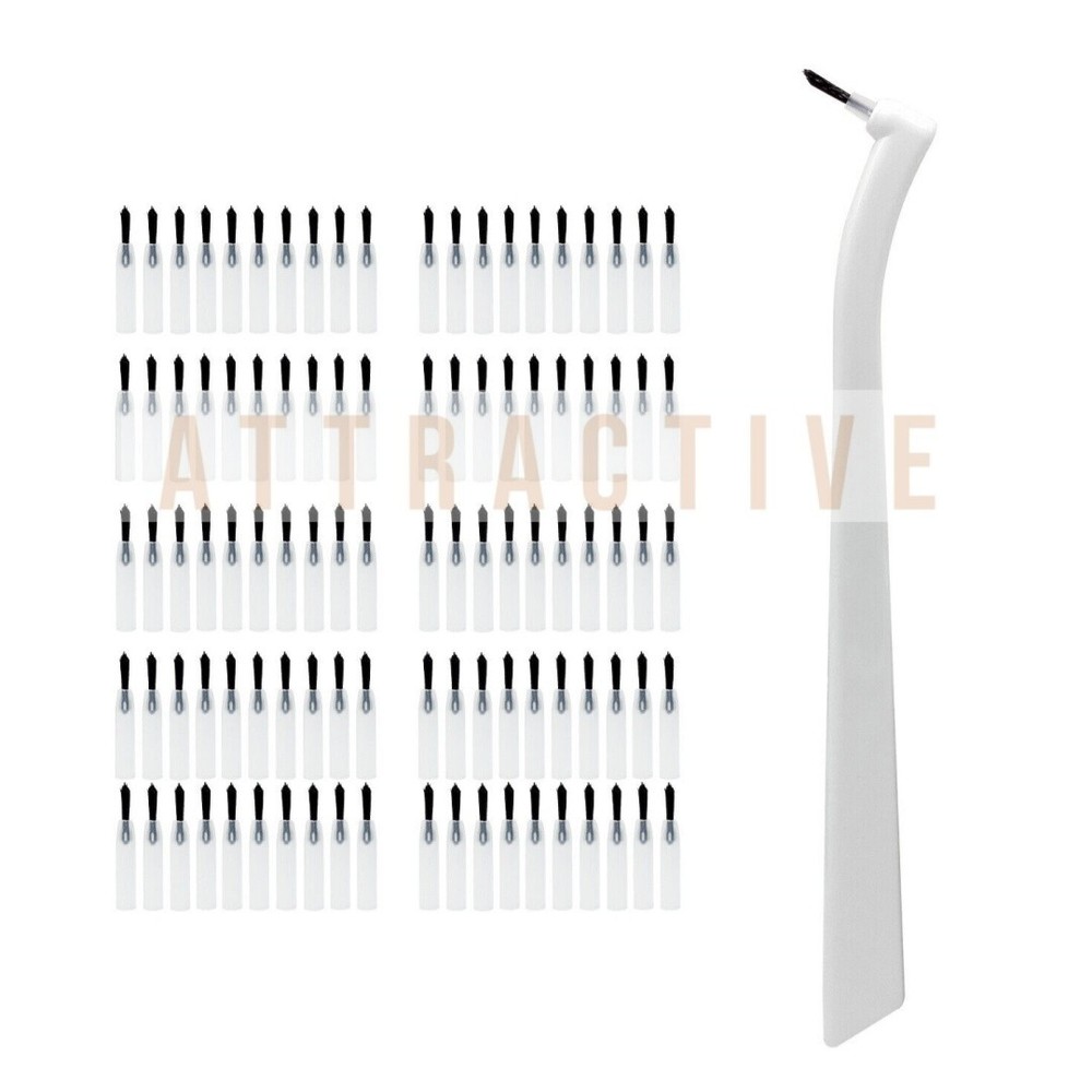 Dental Micro Brushes Composite Resin Mini Applicator Brush Tips 1000Pcs + Handle