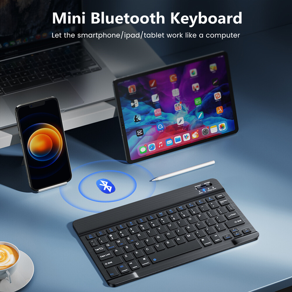 Bluetooth Keyboard & Case Cover & Mouse For Samsung Galaxy Tab A9/A9 Plus Tablet