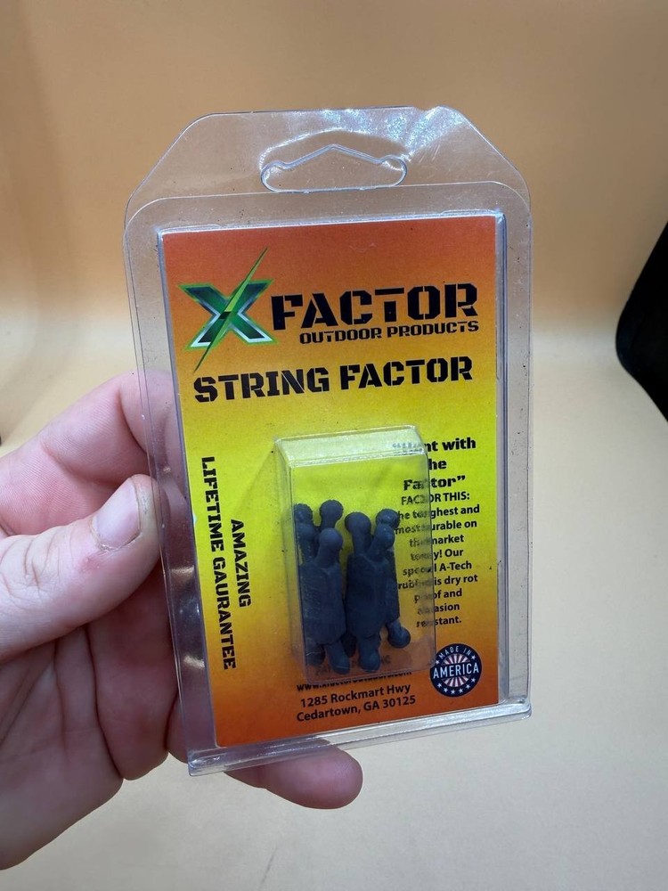 X-Factor Outdoor Products String Cable Silencers 4 Pack Black Archery NEW