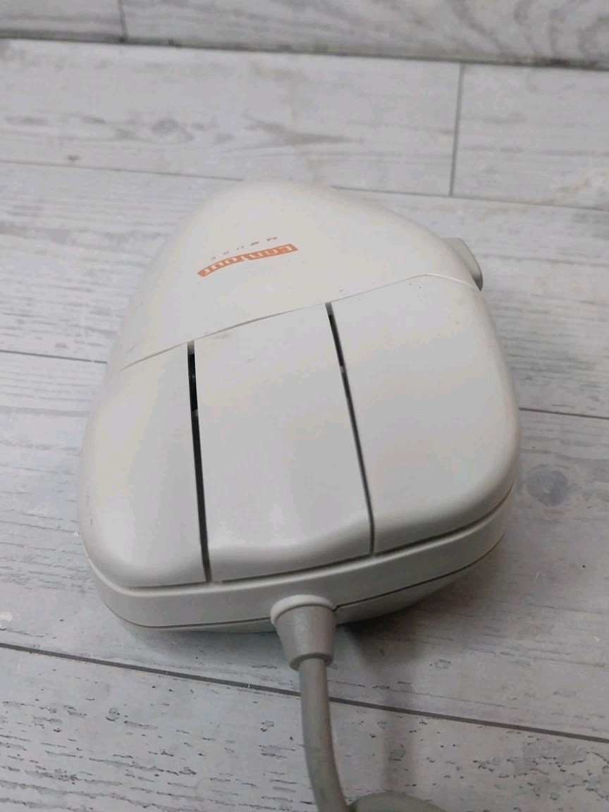 Vintage Contour Mouse Right Handed Medium Ergonomic PC PS2 S-39 Trackball Works